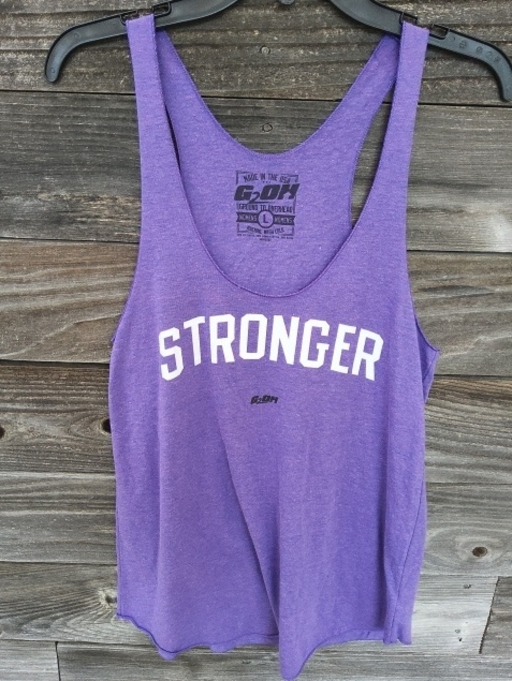 Ground To Overhead Purple Tank Top Size Large